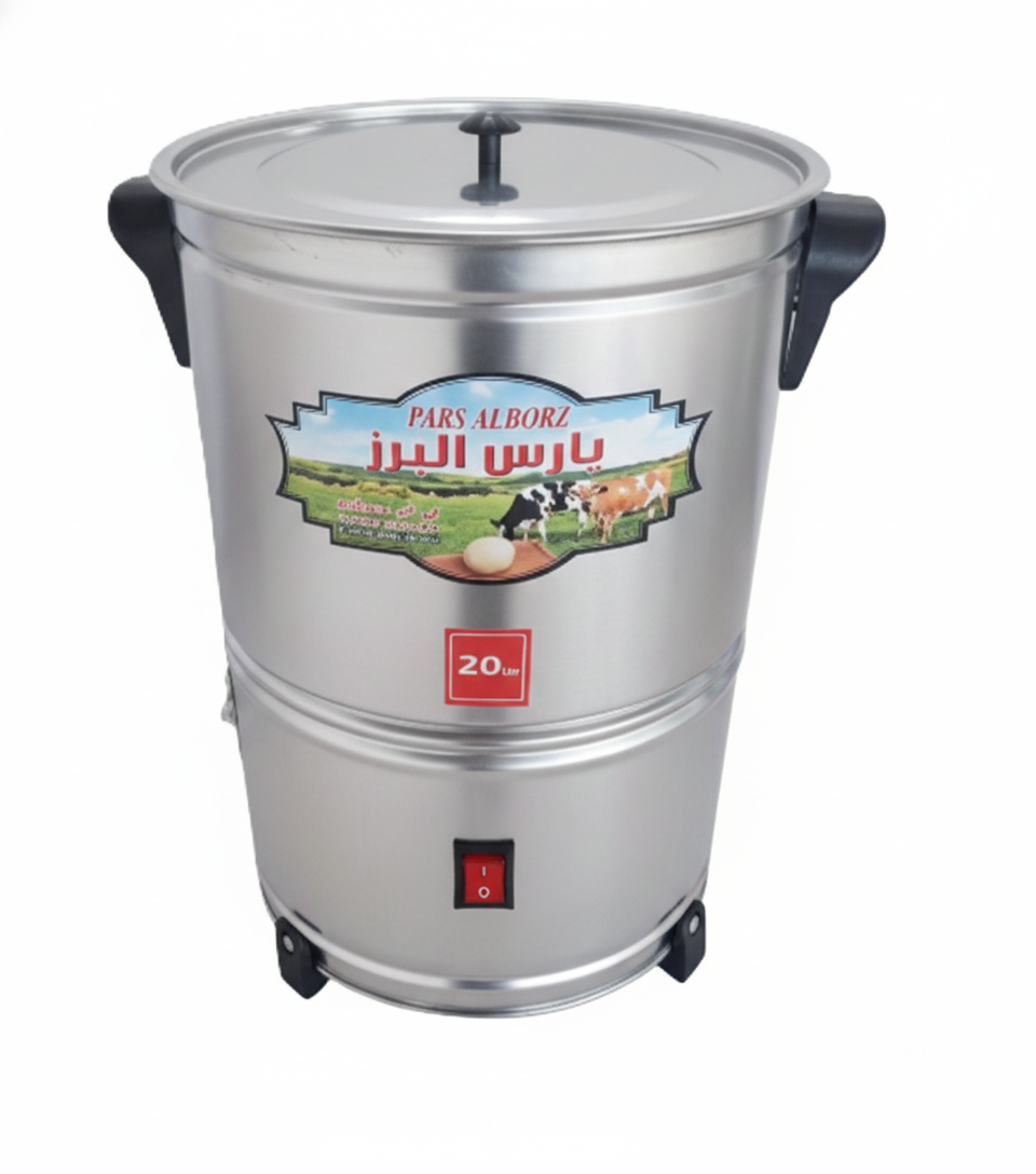 کره گیر  استیل 20 لیتری کلیددار پارس البرز